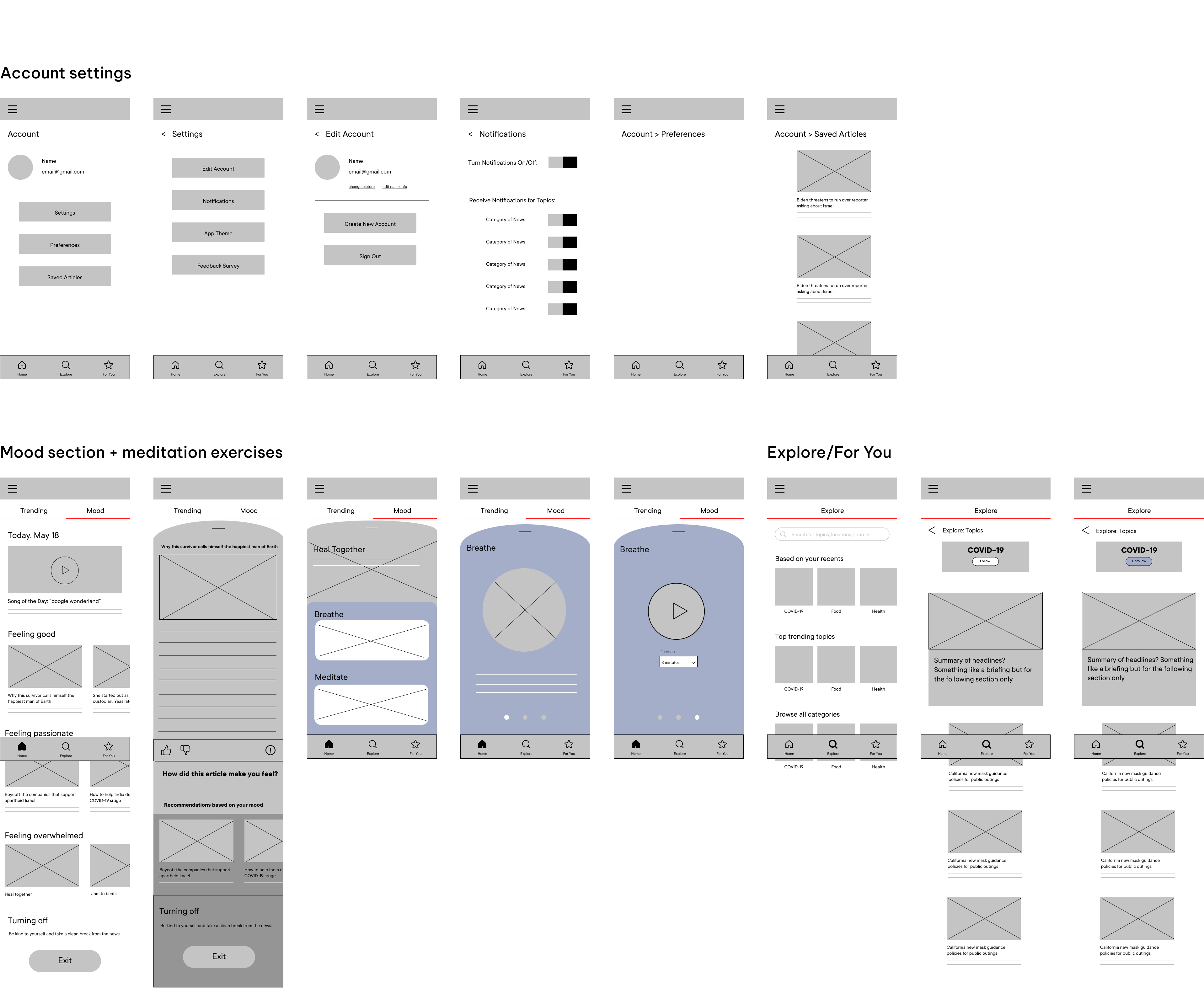 Wireframes